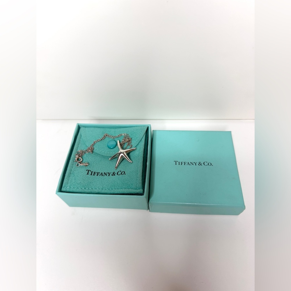 Tiffany & Co. 925 Silver Elsa Peretti Large 28mm Starfish Pendant  17" Necklace - Picture 5 of 9